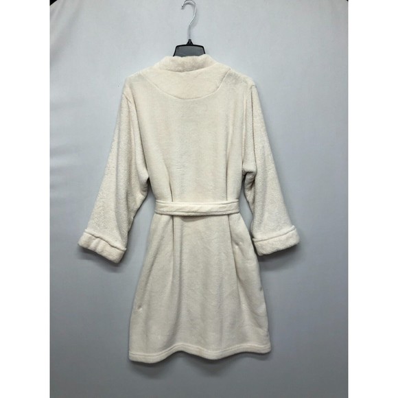 Ralph Lauren Women Polyester Fleece Bath Robe Size Extra Large White B220 -11 - Picture 13 of 15